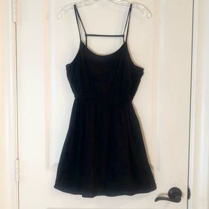 Cute little black strappy mini dress from Target Mossimo, medium